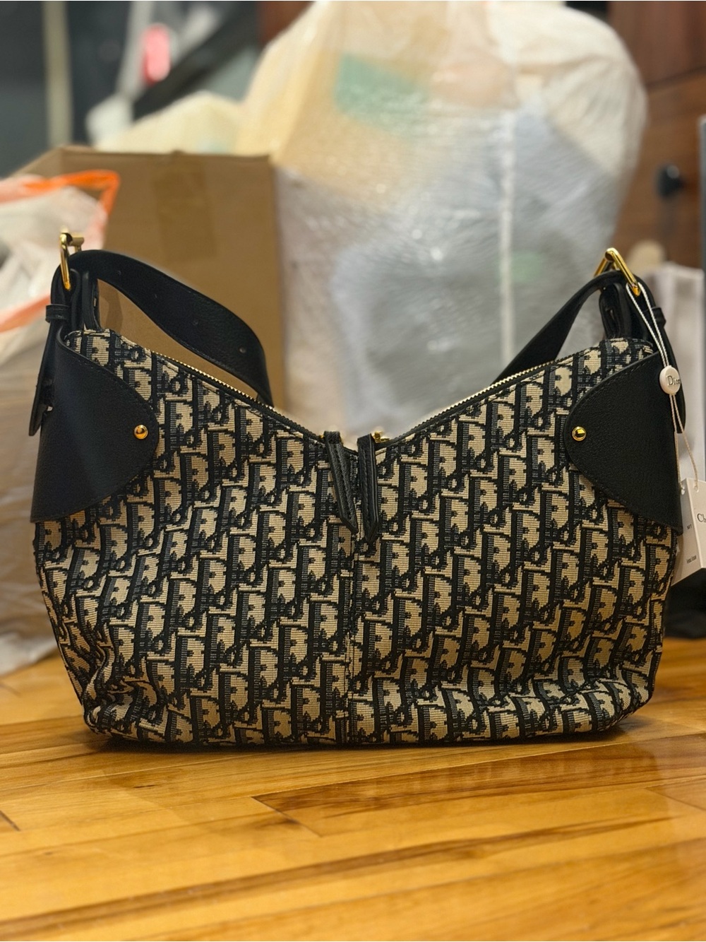 Dior D-Journey hobo AUTHENTIC paper comes with;